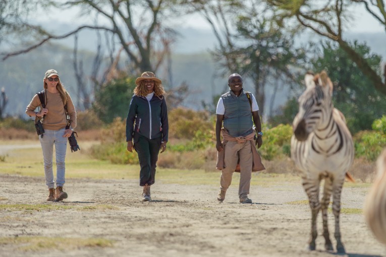 Walking Safari at Crescent Island | Governors' Camp